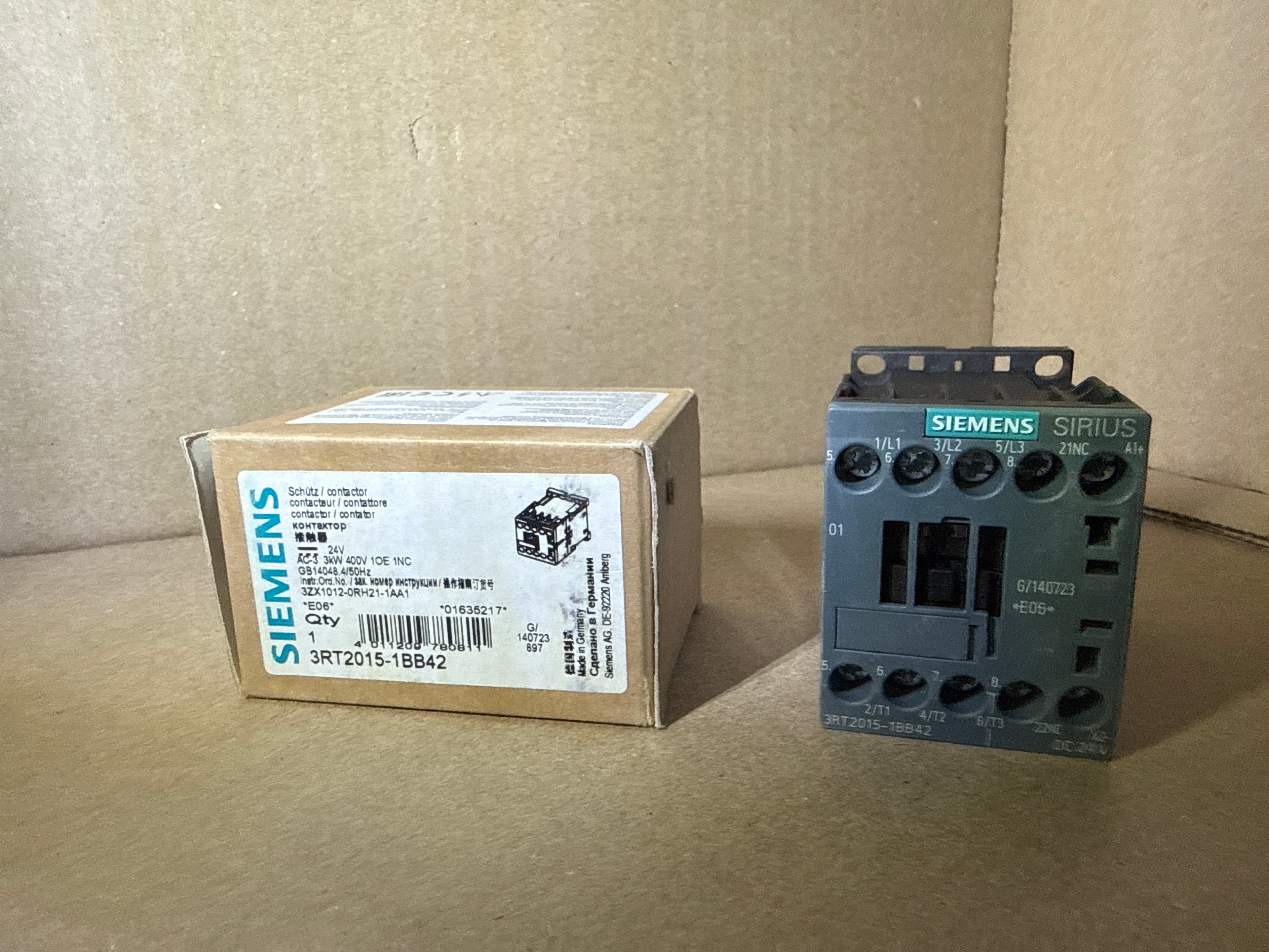 3RT2015 1BB42  1NC coil 24vdc  new model