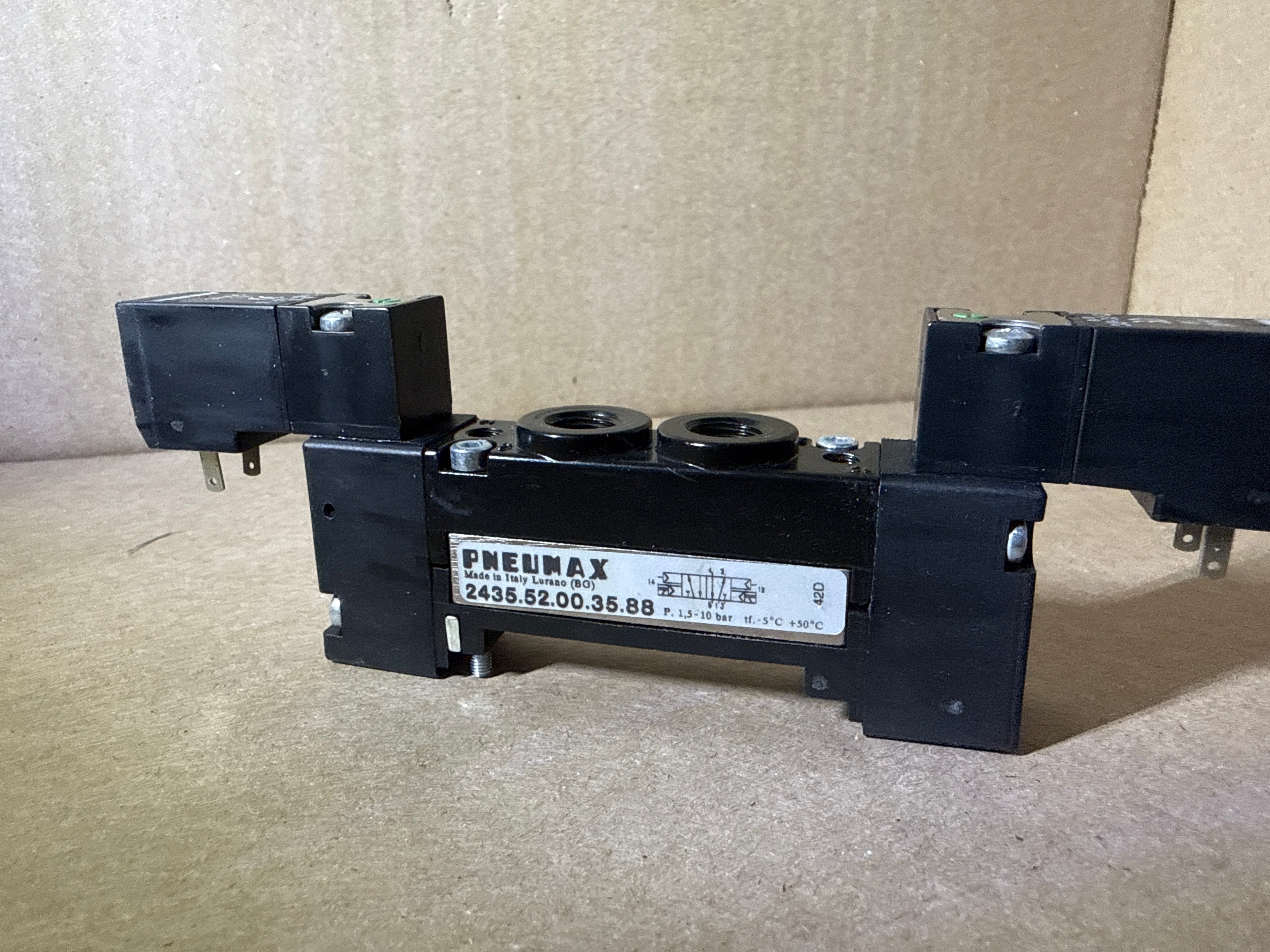 Valve noir 2 coils 2435.52.00.35.88 coil 1w + activation air